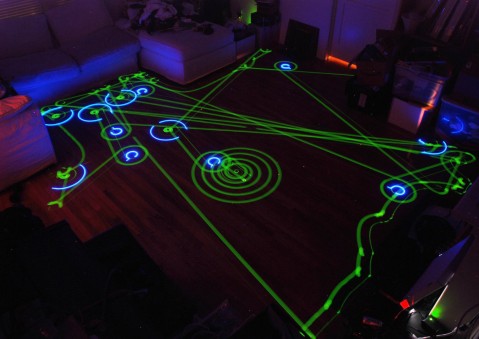 Roomba Robot Vacuum Long Exposure Photo