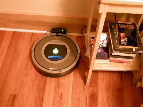 iRobot Roomba at home charging in dock